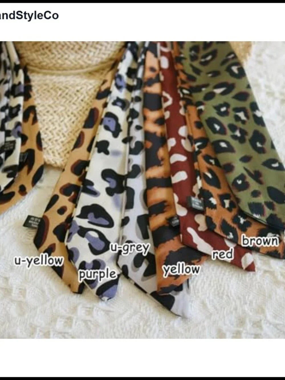 Satin Silk Skinny Scarf for Hair, Neck, and Bag Decoration